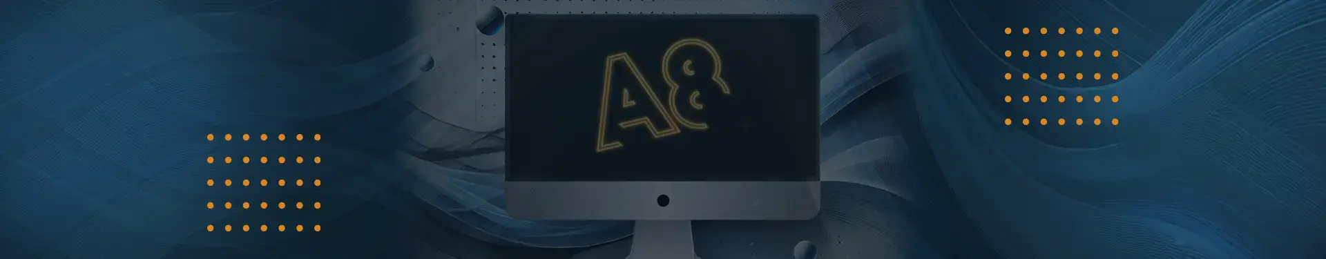 Abstraktes Headerbild: Ein Bildschirm in digitaler Umgebung symbolisiert unsere professionellen Webdesign-Leistungen.