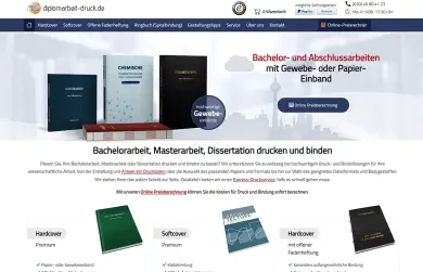 Screenshot der Webseite diplomarbeit-druck.de diplomarbeit-druck.de